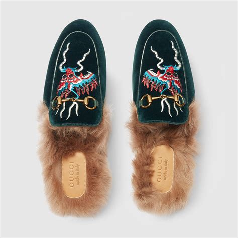 gucci velvet slippers for men